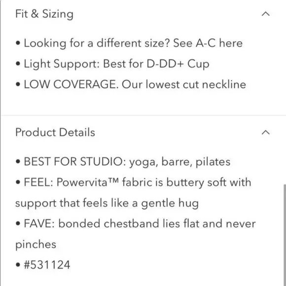 Athleta Solace Bra - Blue - Large - D-DD - NWT - Picture 10 of 10